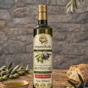 Soğuk Sıkım Natürel Sızma Zeytinyağı 500ML (Cam Şişe) / MEMECİK