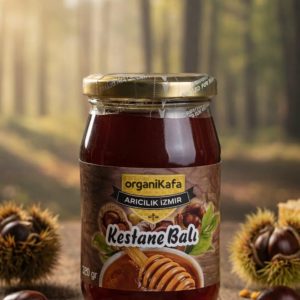 Süzme Kestane Balı 500gr (Cam Kavanoz)