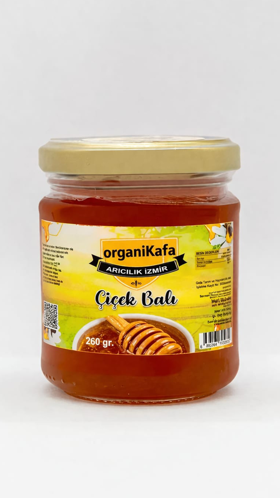 Süzme Çiçek Balı 260gr (Cam Kavanoz)